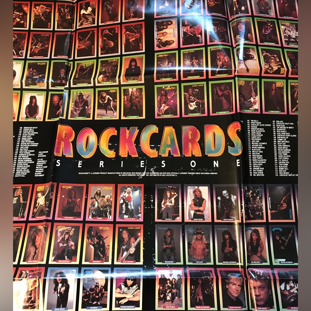 Rockcards Series 1 Promo Poster